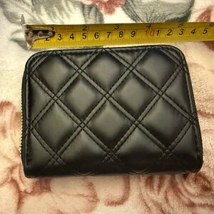 Chic Quilted Black Wallet
